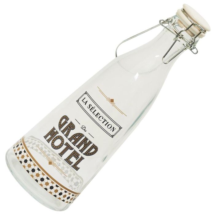 Botella Vidrio 1 L Con Asa Grand Home Deco Factory