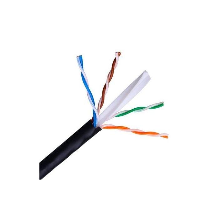 AISENS - BOBINA CABLE DE RED EXTERIOR IMPERMEABLE RJ45 CAT.6 UTP RÍGIDO AWG24, NEGRO, 100M AISENS - BOBINA CABLE DE RED EXTERIOR IMPERMEABLE RJ45 CAT.6 UTP RÍGIDO AWG24, NEGRO, 100M