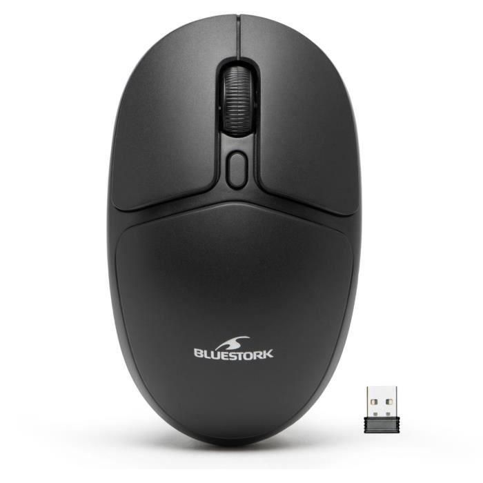 Ratón Inalámbrico - BLUESTORK - Office 25 - PC/MAC - Negro - Conexión 2,4 GHz - Batería de Larga Duración Ratón Inalámbrico - BLUESTORK - Office 25 - PC/MAC - Negro - Conexión 2,4 GHz - Batería de Larga Duración