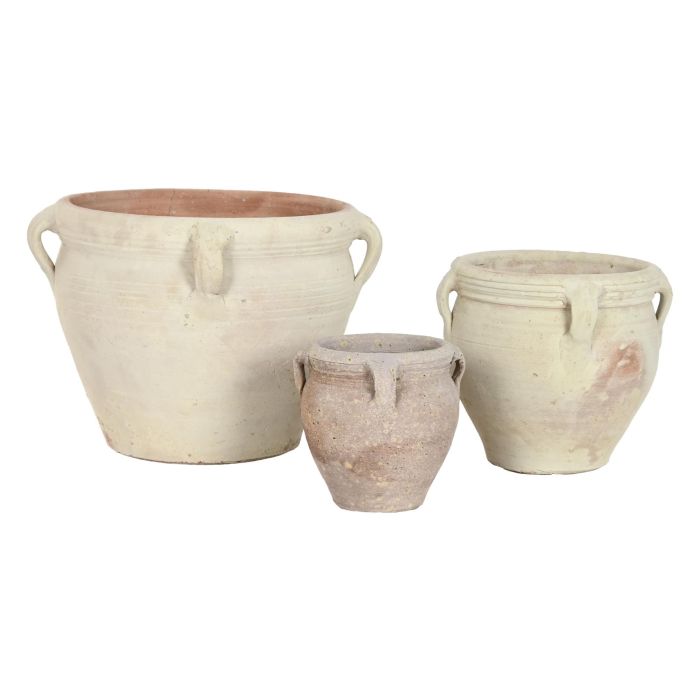 Anfora Mediterraneo DKD Home Decor Crudo 45 x 38 x 45 cm Set de 3 5 Anfora Mediterraneo DKD Home Decor Crudo 45 x 38 x 45 cm Set de 3 5