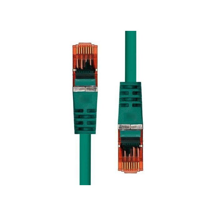 ProXtend Cable Ethernet CAT6 F/UTP CCA PVC Verde 7m con Pantalla contra EMI, Alivio de Tensión y Protección de Pestillo 1