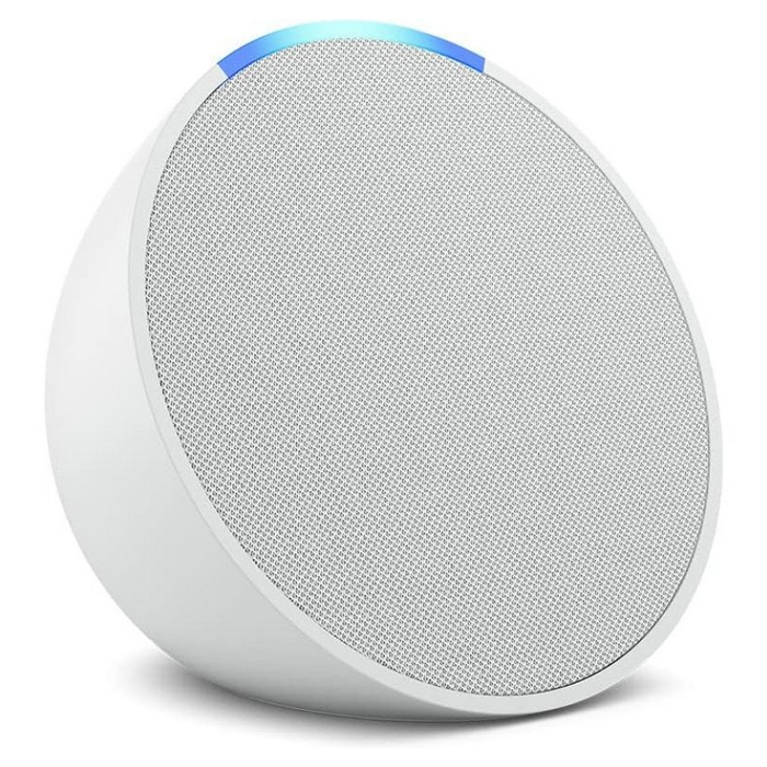 Amazon Echo Pop Altavoz Inteligente Asistente Virtual Alexa Color Blanco Control por Voz Compacto Ideal para Espacios Pequeños
