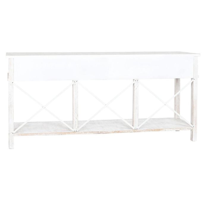 Consola Alpino DKD Home Decor Blanco Negro 45 x 86 x 1.8 cm 2