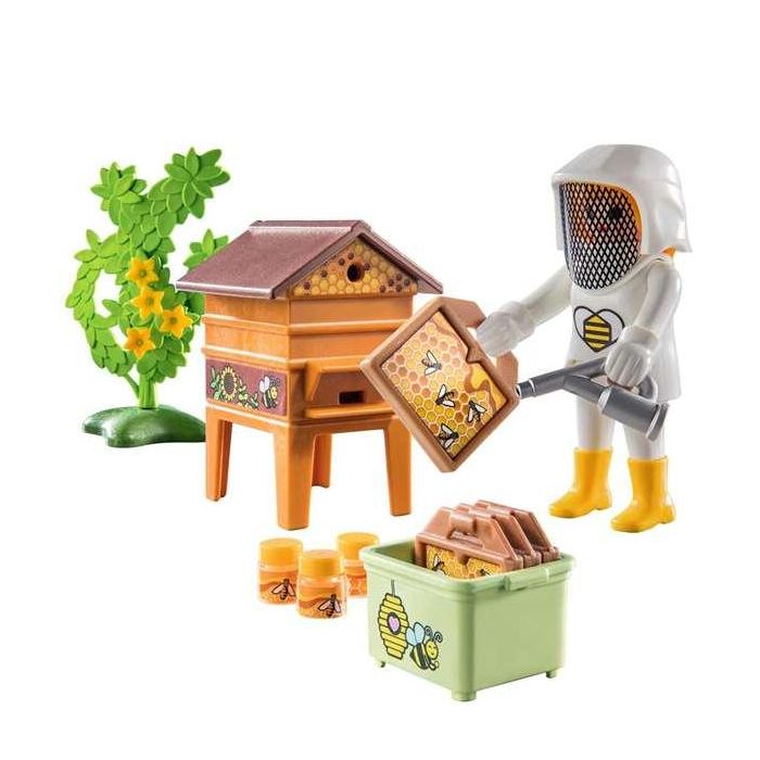Playmobil Apicultora con Ahumador para Calmar Abejas Set Country Juguete de Plástico para Niños y Niñas Edad 4+ Años 1 Playmobil Apicultora con Ahumador para Calmar Abejas Set Country Juguete de Plástico para Niños y Niñas Edad 4+ Años 1