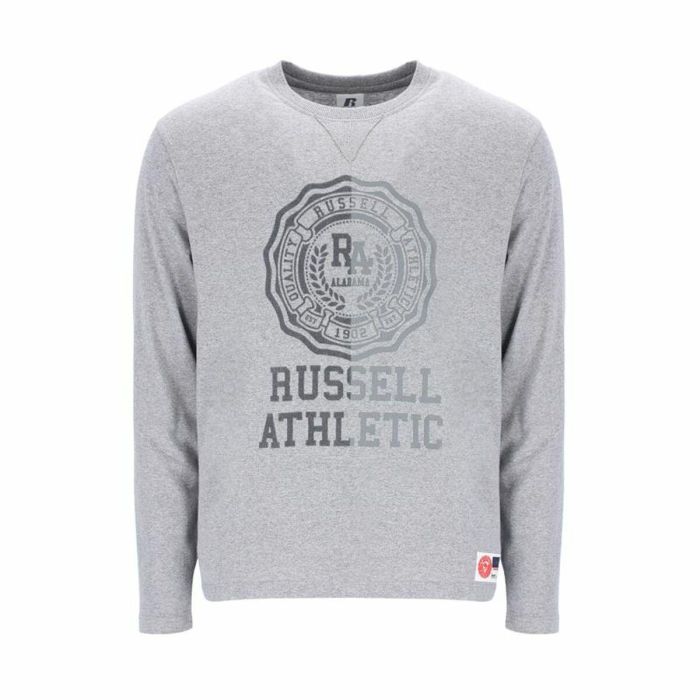 Camiseta de Manga Larga Hombre Russell Athletic Collegiate Gris claro 0 Camiseta de Manga Larga Hombre Russell Athletic Collegiate Gris claro 0