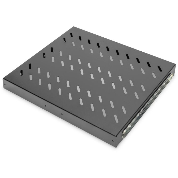 Digitus 1HE - Bandeja deslizante para rack de 19 pulgadas, 385mm profundidad, hasta 25kg, color negro 3