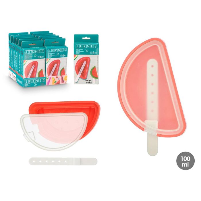 Molde Helado Sandia 100Ml Leknes 15X3CM (24 Unidades) Molde Helado Sandia 100Ml Leknes 15X3CM (24 Unidades)