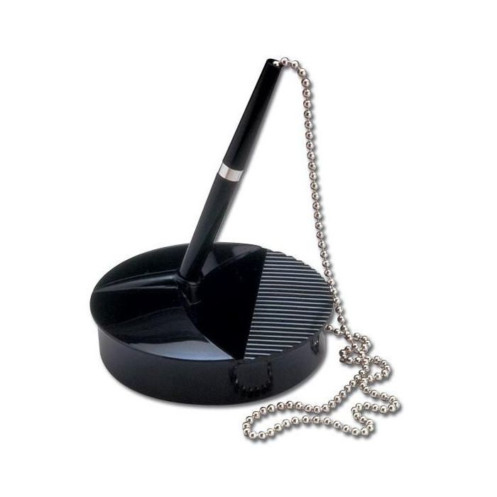 Fellowes Bolígrafo Con Peana Negro Microban® para Mostradores y Lugares Públicos