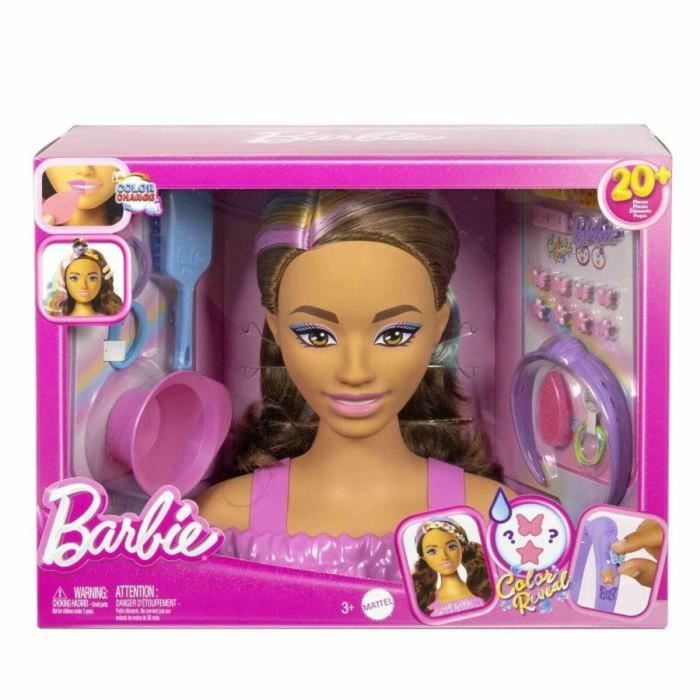 Barbie MATJFG82 Cabeza de Peinado Marrón 5