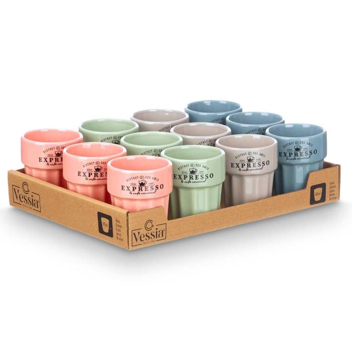 Vaso Expresso 80Ml Surtidos Col Pastel Vessia 6X7CM (36 Unidades) 2 Vaso Expresso 80Ml Surtidos Col Pastel Vessia 6X7CM (36 Unidades) 2