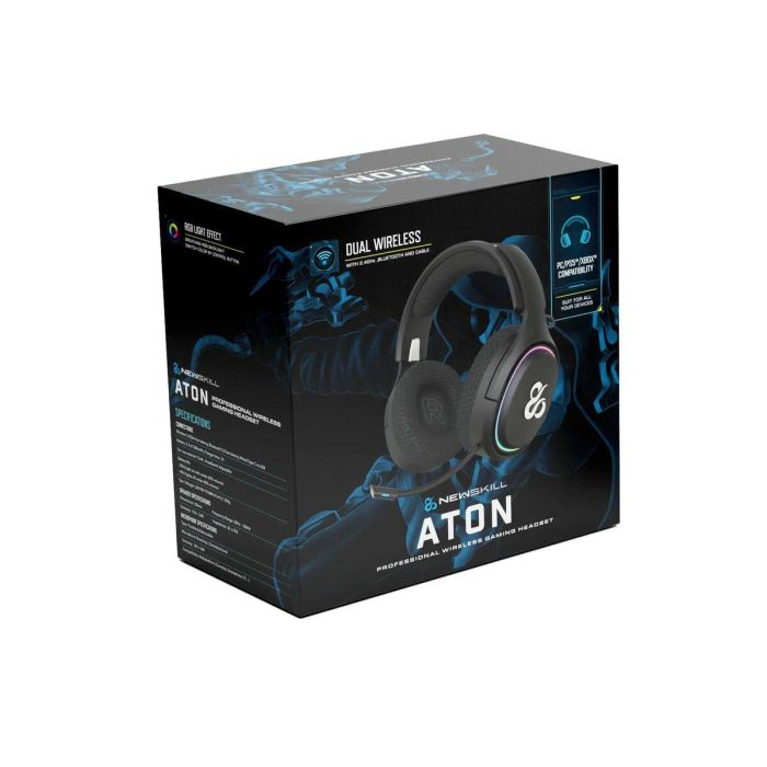 Auriculares con Micrófono Gaming Newskill Aton Ø 50 mm Negro 2