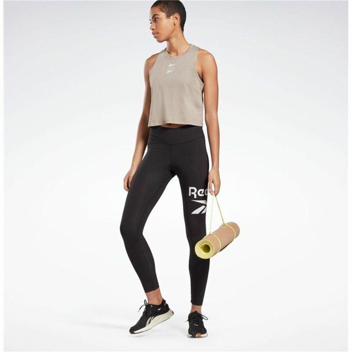 Mallas Deportivas de Mujer Reebok Rie Cotton Negro 1 Mallas Deportivas de Mujer Reebok Rie Cotton Negro 1