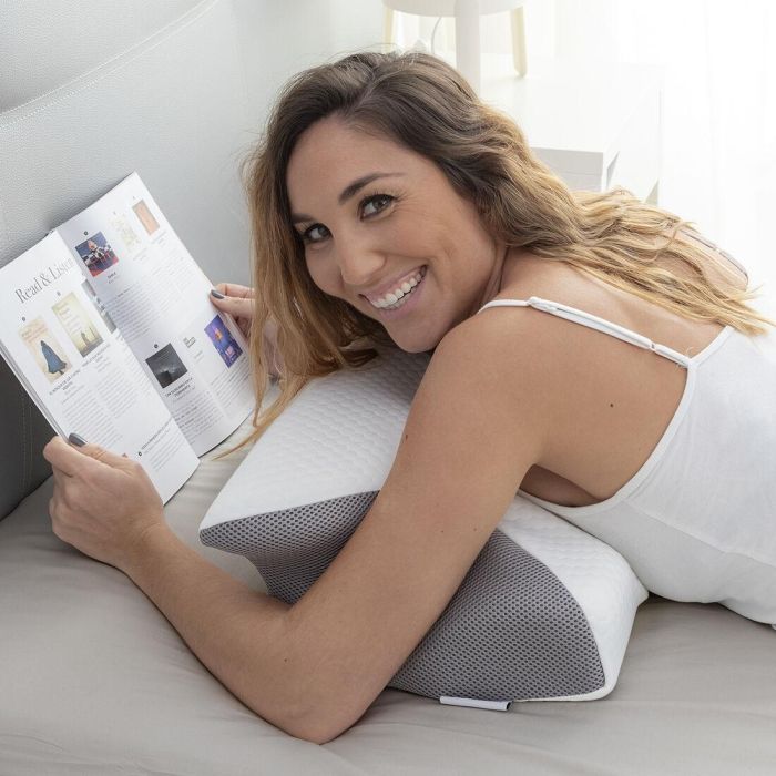 Almohada Viscoelástica Cervical con Contorno Ergonómico Conforti InnovaGoods 5
