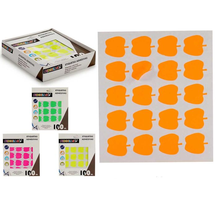 Etiquetas adhesivas manzana surtidos 22x49 mm - Pincello (120 Unidades) Etiquetas adhesivas manzana surtidos 22x49 mm - Pincello (120 Unidades)