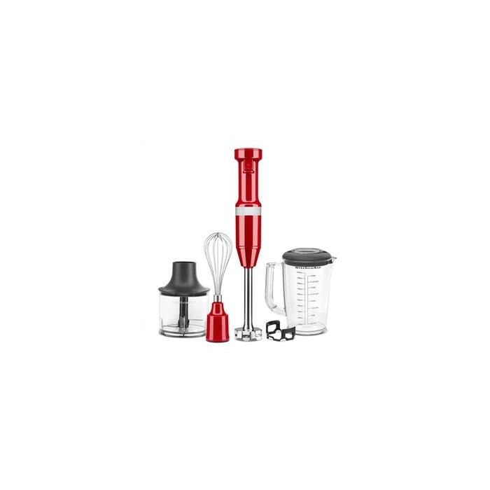 Kitchenaid 5KHBV83 EER Batidora de Varilla con Cable Roja, Acero Inoxidable, 4 Puntas, 1 L, Velocidad Variable, Incluye Picadora y Batidor Kitchenaid 5KHBV83 EER Batidora de Varilla con Cable Roja, Acero Inoxidable, 4 Puntas, 1 L, Velocidad Variable, Incluye Picadora y Batidor