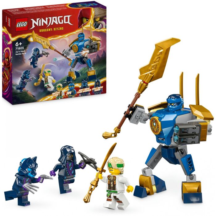 LEGO 71805 Pack de Combate: Meca de Jay Ninjago | Juguete de Construcción con Meca Articulado, Espada y Cañones, 4 Minifiguras 12 LEGO 71805 Pack de Combate: Meca de Jay Ninjago | Juguete de Construcción con Meca Articulado, Espada y Cañones, 4 Minifiguras 12