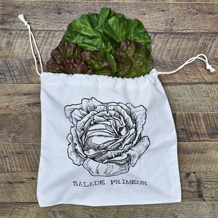 Bolsa para lechuga de algodon 35x35 cm 3