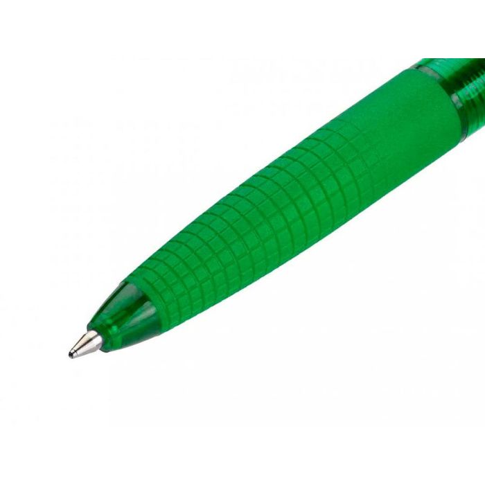 Boligrafo Pilot Super Grip G Verde Retractil Sujecion De Caucho Tinta Base De Aceite 12 unidades 2