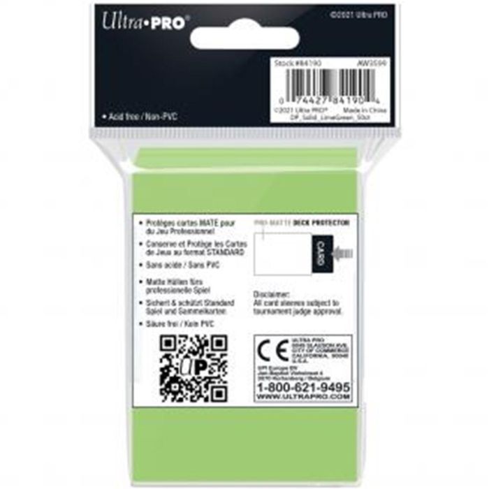 Fundas Estándar Ultra Pro Matte Color 1 Fundas Estándar Ultra Pro Matte Color 1