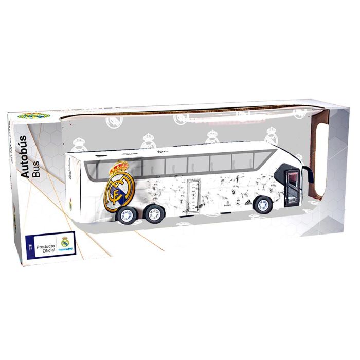 Eleven Force Bus Real Madrid CF EF16256, Réplica con Apertura de Puertas y Retrofricción, Juguete +3 Años 1