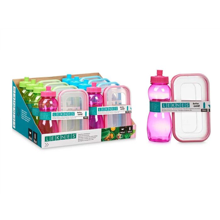 Set Fiambrera Y Cantimplora Surtidos Col Leknes 18X21CM (16 Unidades) 2 Set Fiambrera Y Cantimplora Surtidos Col Leknes 18X21CM (16 Unidades) 2
