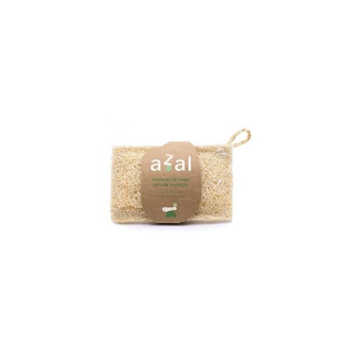 AZAL Estropajo de Luffa Ecológico para Cocina, Fibra Natural que No Raya, 7x12 cm, 100% Plástico-Free