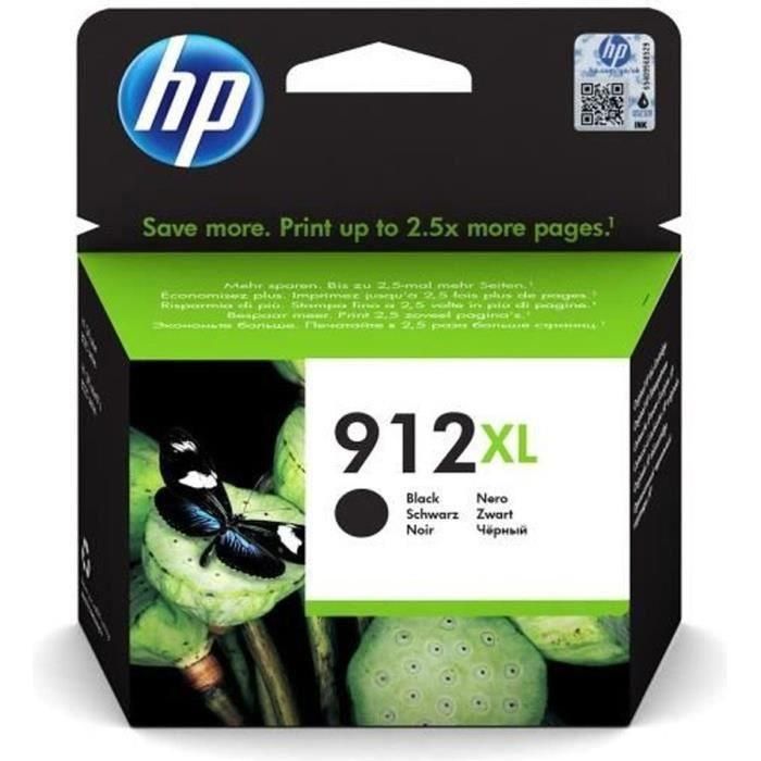 Carro HP 912XL 3YL84AE. Tinta original negra de alto rendimiento - HP OfficeJet Pro 8022/8023/8024/8025