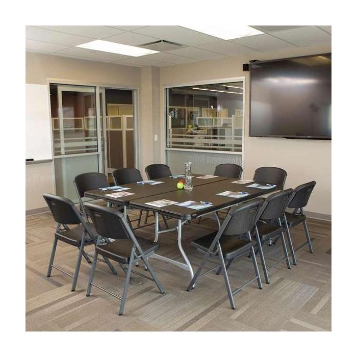 Mesa Plegable Lifetime 182 x 73,5 x 76 cm Acero Plástico 2 Mesa Plegable Lifetime 182 x 73,5 x 76 cm Acero Plástico 2