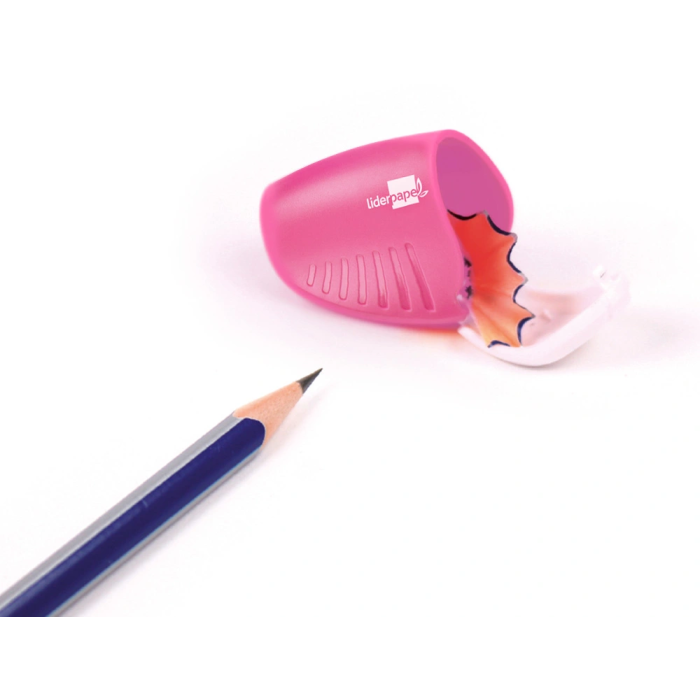 Liderpapel Sacapuntas Plástico de 1 Uso con Depósito, Colores Surtidos 2 Liderpapel Sacapuntas Plástico de 1 Uso con Depósito, Colores Surtidos 2