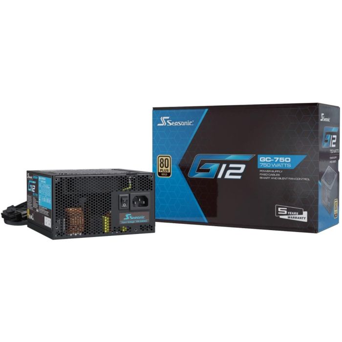Seasonic G12 GC 750W 80+ Gold ATX Fuente de Alimentación para PC Negra 4 Seasonic G12 GC 750W 80+ Gold ATX Fuente de Alimentación para PC Negra 4