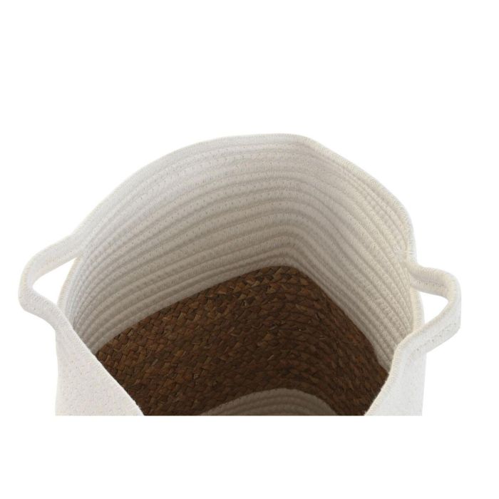 Cesta Basicos DKD Home Decor Blanco Natural 36 x 52 x 36 cm 3 Cesta Basicos DKD Home Decor Blanco Natural 36 x 52 x 36 cm 3