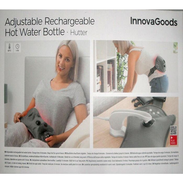 Bolsa de agua caliente ajustable recargable Hutte - Inde (8 Unidades) 1 Bolsa de agua caliente ajustable recargable Hutte - Inde (8 Unidades) 1