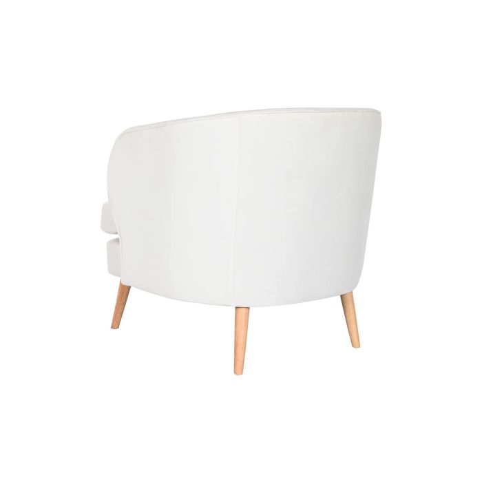 Butaca DKD Home Decor Blanco Natural Madera 91 x 80 x 78 cm 6 Butaca DKD Home Decor Blanco Natural Madera 91 x 80 x 78 cm 6