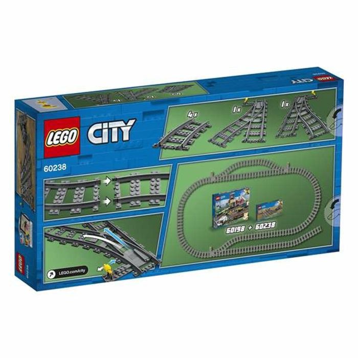 Lego City Cambios de Agujas, Accesorios para Vías de Tren de Juguete, 7 Piezas 25