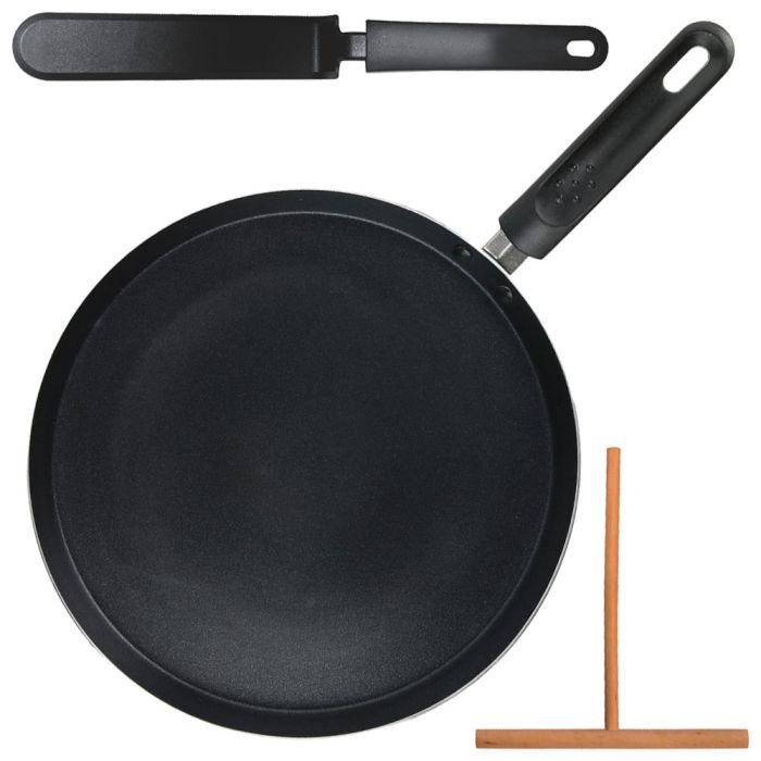 Set de crepera negra de inducción 28cm ustensil2 2