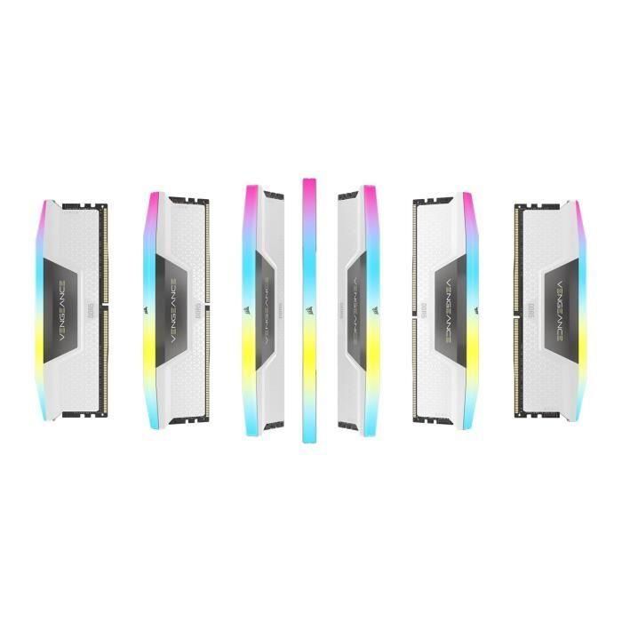 Ram - Corsair Vegeance RGB DDR5 - 32GB 2x16GB DIMM - 6000MHz - Sin serpenteo, 40-40-40-77, STD PMIC, XMP 3.0, Negro Sprederier 3 Ram - Corsair Vegeance RGB DDR5 - 32GB 2x16GB DIMM - 6000MHz - Sin serpenteo, 40-40-40-77, STD PMIC, XMP 3.0, Negro Sprederier 3