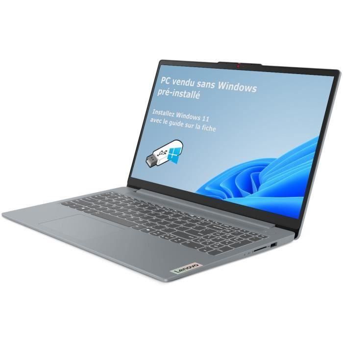 Portátil Lenovo Ideapad Slim 3 15IRU9 | 15.6 FHD - CORE 5 120U - 16GB RAM - 512GB SSD - Sin SO - AZERTY 2