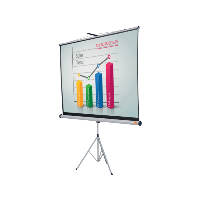 Nobo Pantalla de Proyección Mate con Trípode 2000x1513 mm Superficie Blanca Enrollable 4