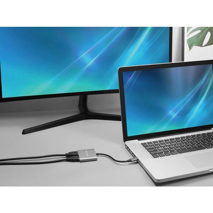 Sandberg Dock USB-C Multi-monitor con 2xHDMI, USB-A y Power Delivery (PD) para Portátiles 2