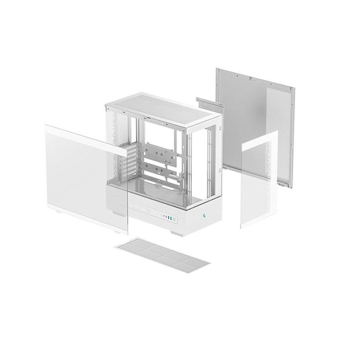 Deepcool CH690 DIGITAL Caja de PC Torre Blanca con Pantalla LCD para Gaming ATX/Micro-ATX/Mini-ITX 4