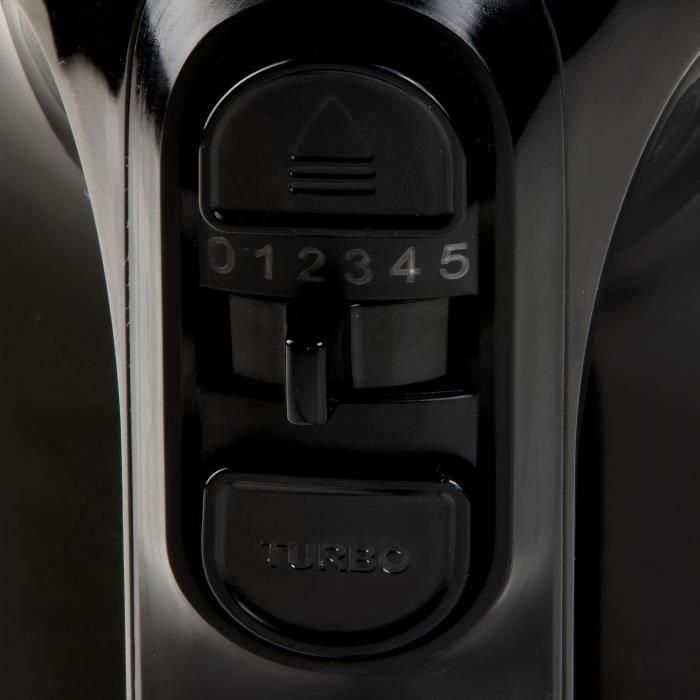 Batidora eléctrica - DOMO - DO9258M - 800 W - 5 velocidades + Turbo - Negro / Acero 1 Batidora eléctrica - DOMO - DO9258M - 800 W - 5 velocidades + Turbo - Negro / Acero 1