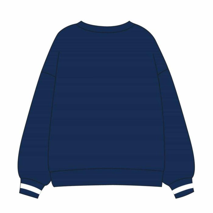 Cerdá Sudadera Cotton Brushed Stitch para Adulto - Azul Oscuro, Talla M