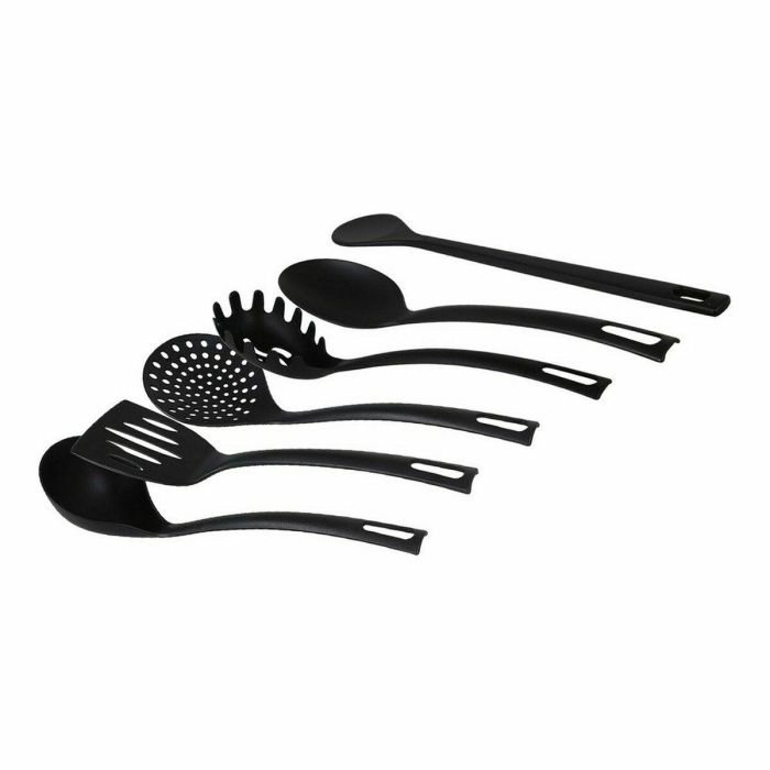 Set de Utensilios para Cocina Quttin Quttin Negro (6 Piezas) (8 Unidades) (6 pcs) 1