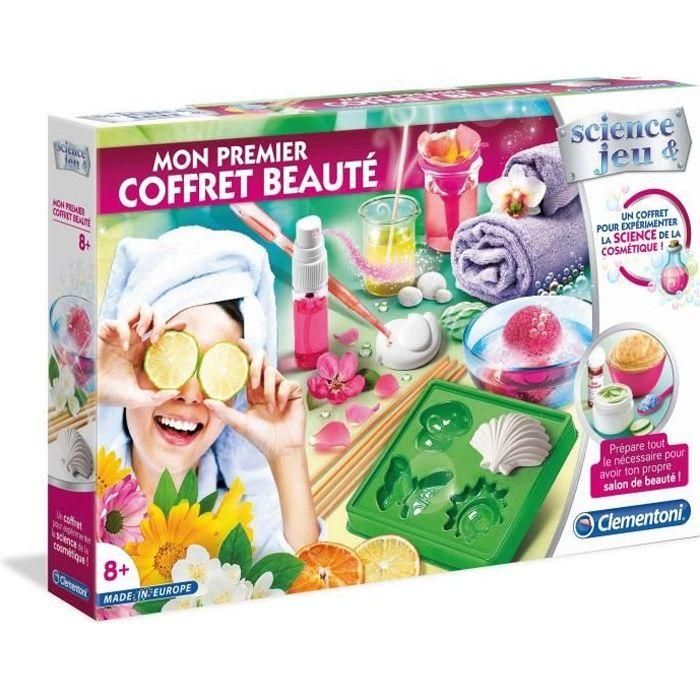 Clementoni Science & Jeu Mi Primera Caja de Belleza: Juego Científico para crear jabones con moldes de conchas y mariposas, y perfumes. Clementoni Science & Jeu Mi Primera Caja de Belleza: Juego Científico para crear jabones con moldes de conchas y mariposas, y perfumes.
