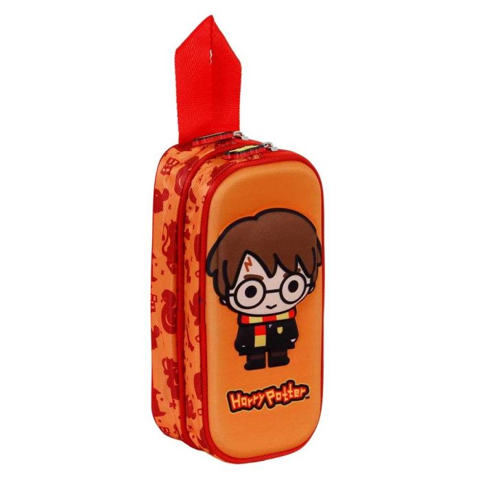 Estuche Portatodo 3D Doble Bobblehead Harry Potter Naranja 2 Estuche Portatodo 3D Doble Bobblehead Harry Potter Naranja 2
