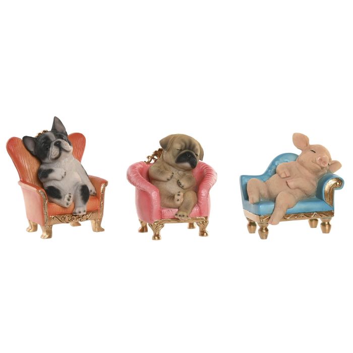 Figura Urban DKD Home Decor Multicolor 9.5 x 14 x 15 cm (3 Unidades) 0 Figura Urban DKD Home Decor Multicolor 9.5 x 14 x 15 cm (3 Unidades) 0