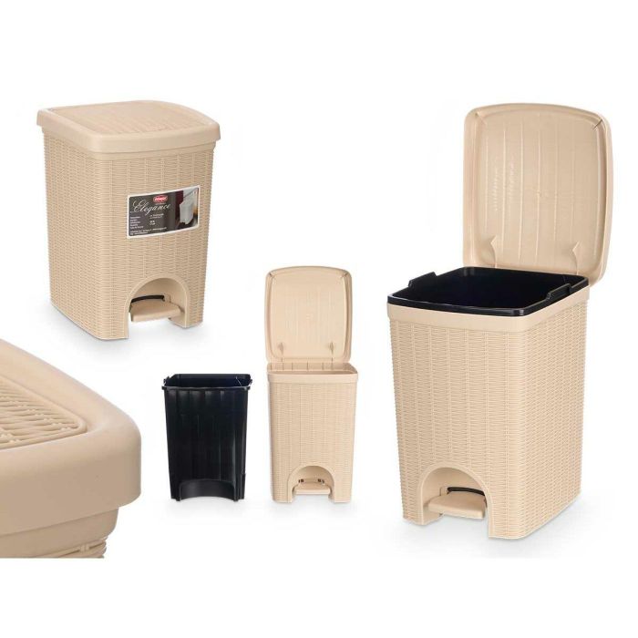 Papelera Stefanplast 30796 Beige Plástico 20 L (6 Unidades) 3