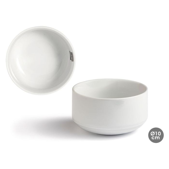 Bowl Apilable Porcelana 10,5 Cm Vessia (36 Unidades) Bowl Apilable Porcelana 10,5 Cm Vessia (36 Unidades)