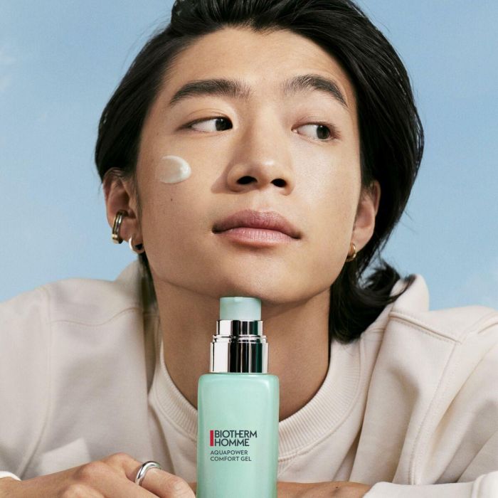 Biotherm PS HOMME AQUAPOWER Comfort Gel Hidratante Facial para Hombre, Piel Seca con Life Plankton™ 75 ml 4