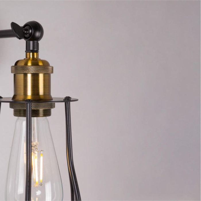 SKD-W1000 Aplique de Pared Artux de Metal Estilo Industrial Retro para Bombillas LED Filamento - Iluminación Interior, Hogar y Negocio 3 SKD-W1000 Aplique de Pared Artux de Metal Estilo Industrial Retro para Bombillas LED Filamento - Iluminación Interior, Hogar y Negocio 3